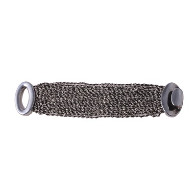 Lot 423 - Pesavento - a silver multi strand bracelet.