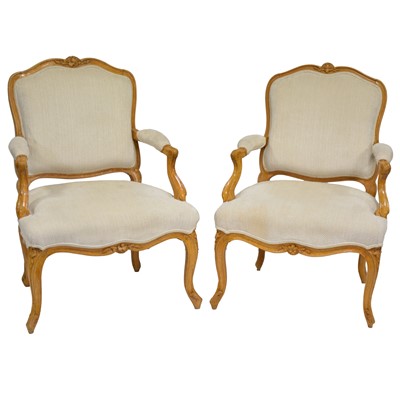Lot 330 - Pair of French fauteuil