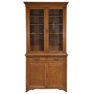 Lot 458 - Edwardian oak bookcase