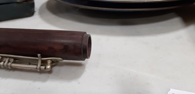 Lot 97 - Hawkes & Son flute and Boosey & Hawkes Clarinet.
