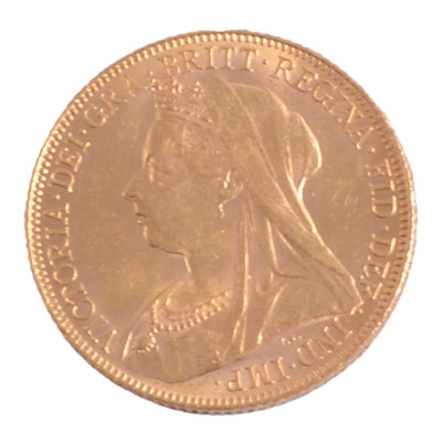 Lot 288 - Victorian gold Sovereign coin