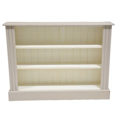Lot 358 - Two pine open bookcases