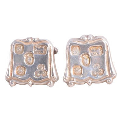 Lot 342 - A pair of Silver Jubilee cufflinks.