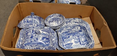 Lot 54 - Large collection of Spode Italian pattern pottery dinner and breakfast wares