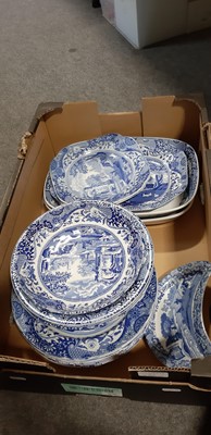 Lot 54 - Large collection of Spode Italian pattern pottery dinner and breakfast wares