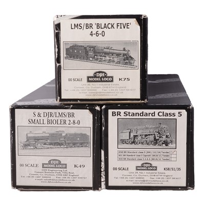 Lot 149 - Three part assembled DJH model locomotive kits, OO gauge