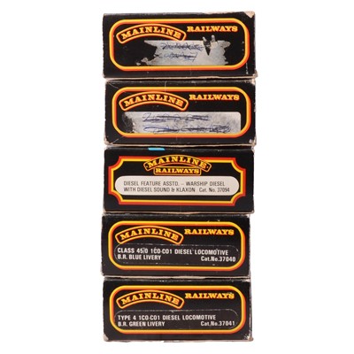 Lot 241 - Five Mainline Railways diesel locomotives, OO gauge