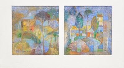 Lot 303 - David Easton, Landscape Diptych