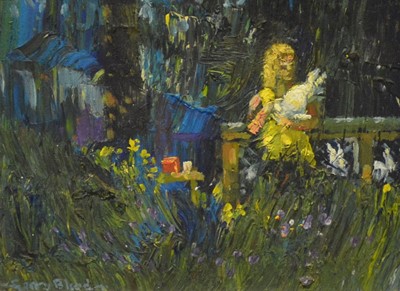 Lot 373 - Gerry Blood, The White Rabbit, and a portrait