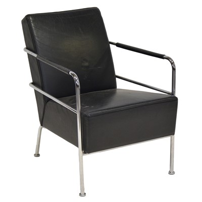 Lot 517 - After Gunilla Allard, a 'Cinema' chrome and leather armchair