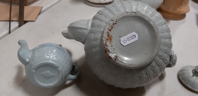 Lot 44 - Six Staffordshire stoneware jugs and pots