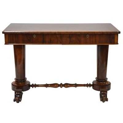 Lot 510 - Victorian rosewood stretcher table