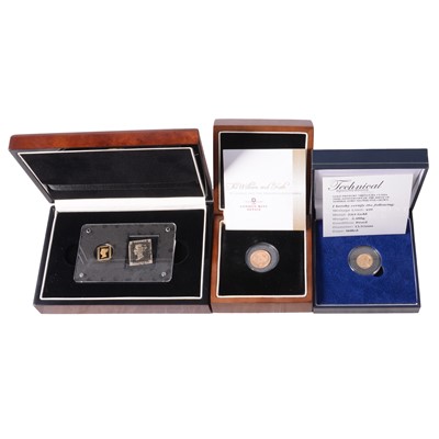 Lot 291 - Three gold commemorative coins.