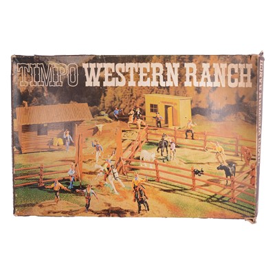 Lot 222 - Timpo Wild West figures and buildings