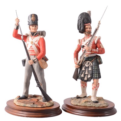Lot 48 - Two Border Fine Arts models of Riflemen