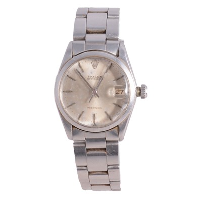 Lot 1008 - CATALOGUE AMENDMENT Rolex - an Oysterdate Precision stainless steel automatic wristwatch.