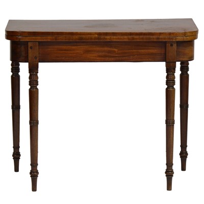 Lot 337 - George III mahogany card table