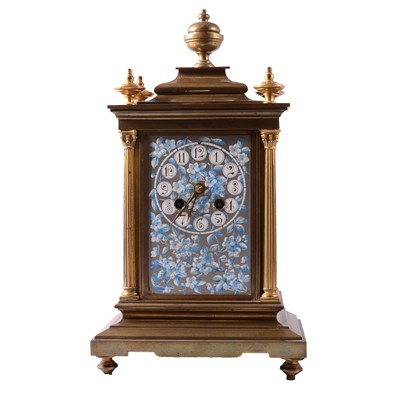 Lot 92 - Edwardian brass mantel clock