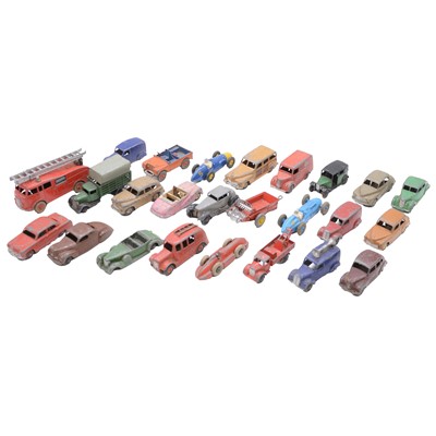 Lot 230 - Dinky, quantity of loose diecast vehicles including pre-war vans