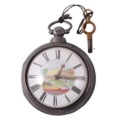 Lot 339 - Victorian silver pair cased pocket watch