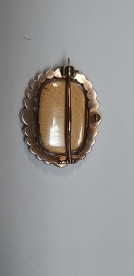 Lot 196 - A diamond floral basket brooch.