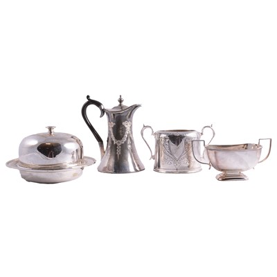 Lot 141 - Two boxes of electro- and silver plate