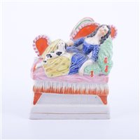 Lot 14 - Staffordshire figure, Elizabeth Barrett...