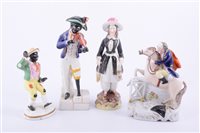 Lot 16 - Staffordshire equestrian figure, John Gilpin,...