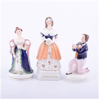 Lot 19 - Staffordshire figure, Jenny Lind, as Marie,...