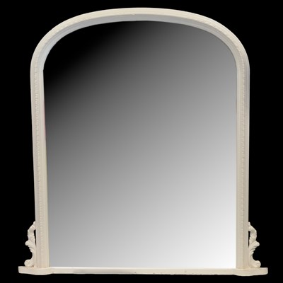 Lot 487 - Victorian style arched overmantel mirror