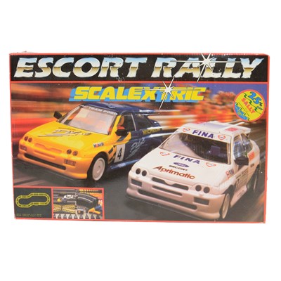 Lot 229 - Scalextric - two boxed sets, Escort Rally, and Le Mans 24hr Mercedes CLK GT1