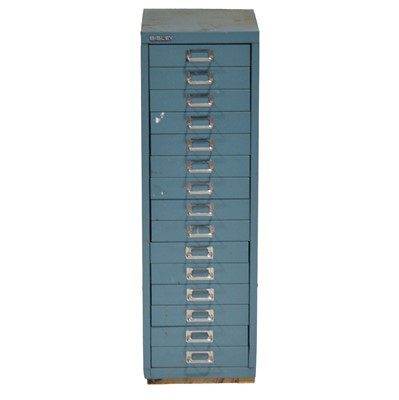 Lot 72 - Steel bank of drawers, by Bisley