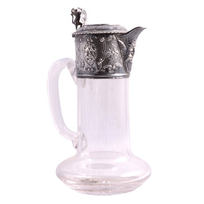 Lot 193 - Victorian silver-mounted claret jug