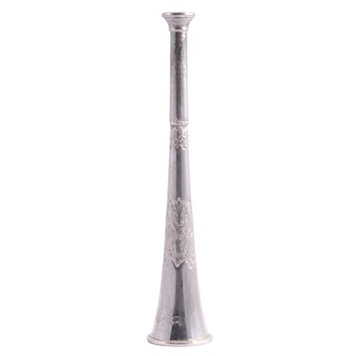 Lot 170 - Silver hunting horn