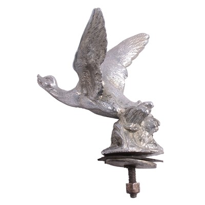 Lot 165 - Lejeune chrome plated flying duck car mascot