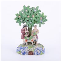 Lot 32 - Staffordshire pearl glazed earthenware bocage...