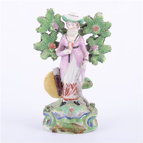 Lot 34 - Staffordshire pearl glazed earthenware bocage...