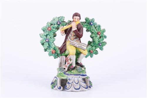 Lot 35 - Staffordshire pearl glazed earthenware bocage...