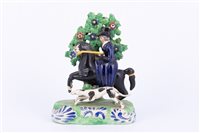 Lot 36 - Staffordshire pearl glazed earthenware...