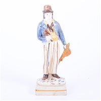 Lot 38A - Prattware glazed earthenware figure of a...