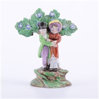 Lot 41 - Small Staffordshire pearl glazed earthenware...