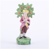 Lot 42 - Staffordshire pearl glazed earthenware bocage...