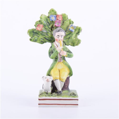 Lot 44 - Staffordshire pearl glazed earthenware bocage...