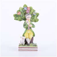 Lot 44 - Staffordshire pearl glazed earthenware bocage...