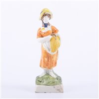 Lot 48 - Staffordshire pearl glazed earthenware figure...