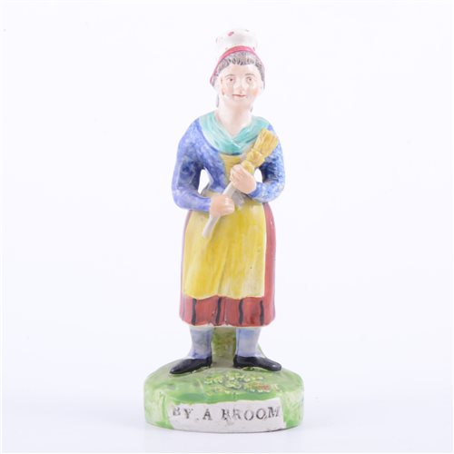 Lot 50 - Staffordshire pearl glazed earthenware figure...
