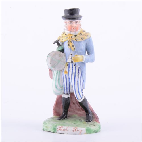 Lot 52 - Ralph Salt earthenware figure, Paul Pry,...