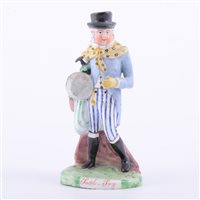 Lot 52 - Ralph Salt earthenware figure, Paul Pry,...