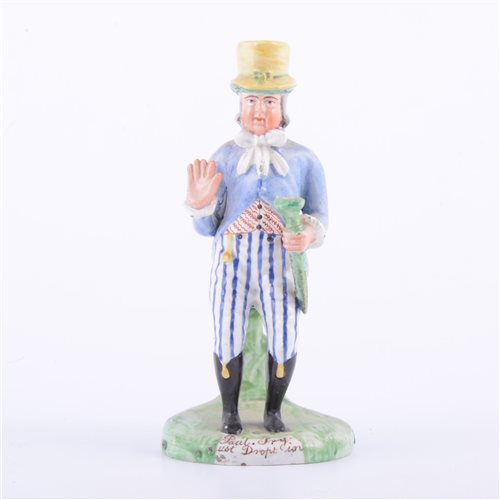 Lot 53 - Ralph Salt earthenware figure, 'Paul Pry just...