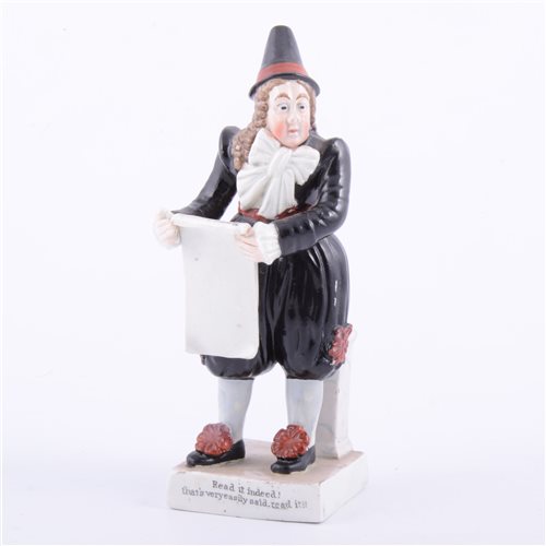 Lot 54 - Staffordshire figure, John Liston as Van...